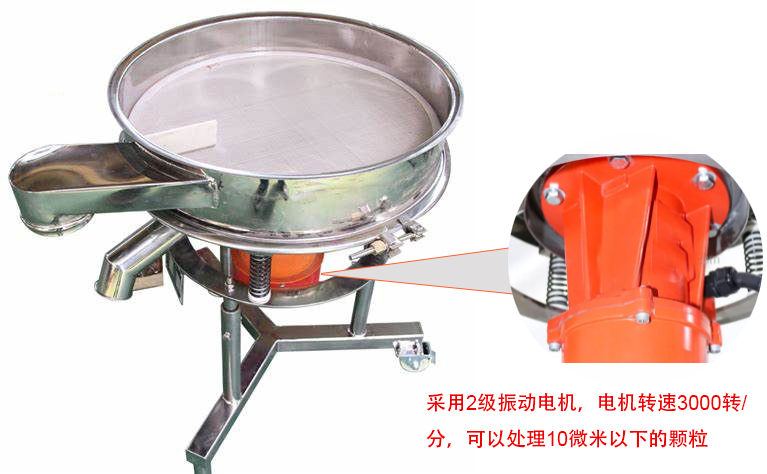 高頻篩特點(diǎn)：框體加高可防止?jié){液往外飛濺；加擋料板可加快排料，提高篩分效率