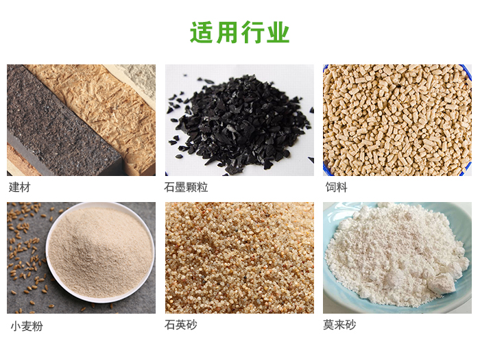 高頻振動(dòng)篩主要用于化工，建材，石墨顆粒，飼料，小麥粉，石英砂，豆?jié){，果汁等各種物料的干法、濕法篩分、分級、脫水，過濾。