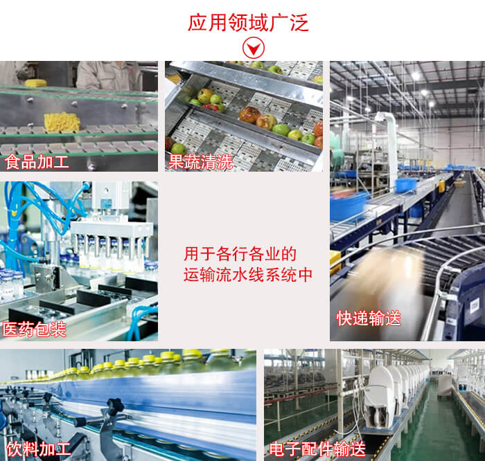 鏈板輸送機適用行業(yè)：食品加工，果蔬清洗等行業(yè)